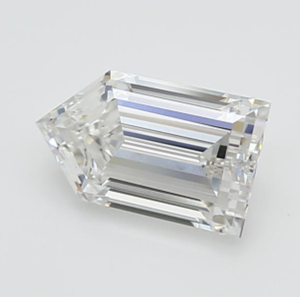 Diamant synthétique de laboratoire taillé au laser fantaisie en forme de trapèze, O-Z VVSVS, solitaire, excellent pour la fabrication de bijoux - Product Image 1