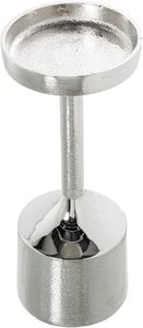 <b>Night</b> Edit Candle <b>Stand</b> Durable Home Decoration Metal Candle Holder Tall Textured Base White Candle Included - Product Image 2