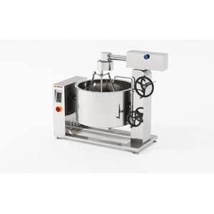Olla de vapor encamisada con inducción y rotación Amicook 380V/440V, modelo con agitación motorizada, seguro para el vapor, rendimiento automático, comercial. - Product Image 2