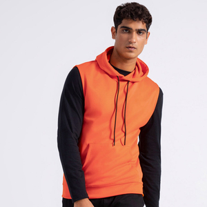 Sweat à capuche personnalisé en molleton 100 % coton 500 g/m² imprimé, brodé et patchwork, fabrication ODM, unisexe, épais, confortable et élégant - Product Image 4