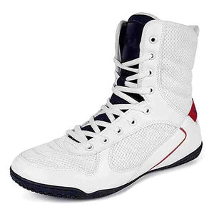 Chaussures de boxe sur mesure de haute qualité avec votre propre logo, collection d'usine en promotion, chaussures de boxe respirantes avec le meilleur service OEM - Product Image 4
