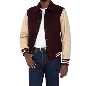 Chenille Cartoon Patchwork Hooded Varsity <b>Jacket</b> Outdoor Winter <b>Men</b> Vintage Streetwear College Letterman Baseball Bomber - Product Image 3