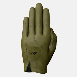 Gant de golf en cuir véritable Olive, main droite, antidérapant, à enfiler, équipement de sport unisexe - Product Image 1