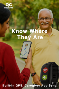 2025 QC V23 4G GPS Smart <b>Watch</b> for Elderly Care SOS Fall Detection WiFi LBS Position Heart Rate Monitor Answer Call - Product Image 4