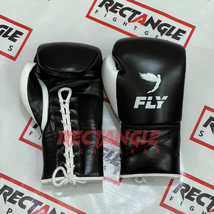Gants de boxe Fly Superlace X de qualité supérieure, 100% cuir véritable, neufs, pour entraînement et combats en salle de sport. - Product Image 4
