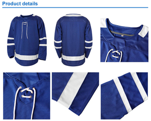 Camisetas de Hockey sobre Hielo Personalizables de Alta Calidad para Hombre, Personalización Completa del Equipo Disponible con Servicios OEM, Colores y Tallas Personalizadas - Product Image 6