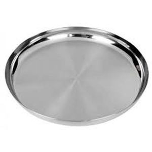 Ensemble d'assiettes rondes en acier inoxydable de qualité alimentaire, réutilisables et durables, pour la maison, les restaurants et les hôtels - Product Image 1