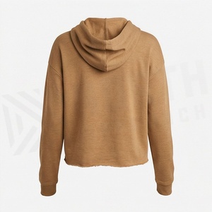 Sweat à capuche personnalisé avec logo 3D, effet délavé, pour femme, avec strass, prêt pour l'hiver, couleur personnalisée, tendance - Product Image 2