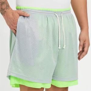 Shorts de sport en maille pour hommes, 100 % polyester, décontractés, multicolores, monocouche, séchage rapide, avec poches – Grande Vente - Product Image 5