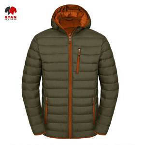 เสื้อแจ็คเก็ตพัฟเฟอร์แบบกำหนดเองสำหรับผู้ชาย ยี่ห้อ Ryan Pro Gear ผลิตจากผ้าระบายอากาศได้ดี พร้อมโลโก้แบบกำหนดเอง ลายเรียบ - Product Image 2