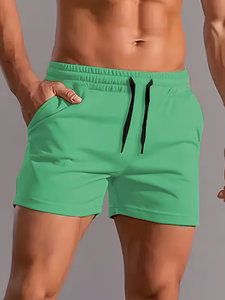 Men's Casual Summer <b>Shorts</b> Drawstring Waist Lightweight Woven Fabric Comfortable Fit Workout Gym Casual Summer Wear Bangladesh - Product Image 4