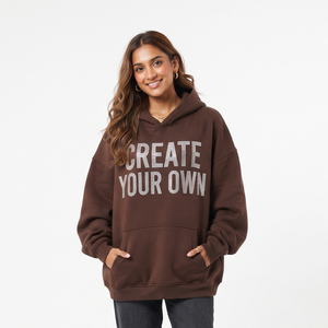 Women Oversize Pullover Tracksuit 100% Fleece Polyester Loose Fit Long Sleeve Street Wear Winter Wear Heavy <b>Weight</b> Hoody Ladies - Product Image 6