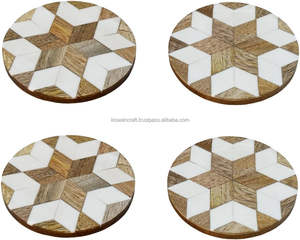 High Quality Handmade Clear Epoxy Resin Designer <b>Cup</b> <b>Mat</b> Simple Classic Style Popular Wholesale in India - Product Image 5