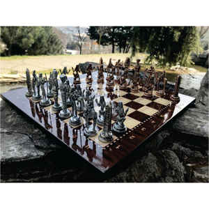 Juego de Ajedrez de Madera Maciza Hecho a Mano de Primera Calidad - Juego de Mesa de Madera de Estilo Antiguo con Compartimento de Almacenamiento, Juego de Ajedrez para Regalo Corporativo - Product Image 2