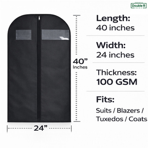 Funda Protectora para Trajes con Cierre Completo, Bolsa de Almacenamiento para Ropa con Cierre para Trajes y Vestidos - Product Image 4