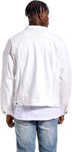 Veste en jean décontractée pour homme, coupe slim, style streetwear, enduite, col montant, 100 % coton de haute qualité, respirante, séchage rapide, coupe-vent, écologique - Product Image 3