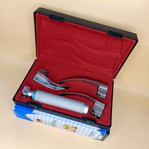 LAPA-733073-2-2 Laryngoscope Macintosh Fiber Optic 3 Blade 1-2-3 Set Adult Handle Premium Quality Blister Box Packed - Product Image 5