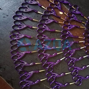 Stainless Steel Gold Chicken Shaped Handle Straight Embroidery <b>Scissors</b> for Thread Cutting <b>Sewing</b> and Needlework - Product Image 5