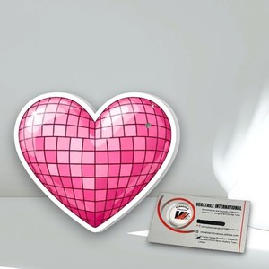 Plateau magnétique en acrylique pour extensions de cils, forme cœur rose, haute qualité, outil de beauté - Product Image 3