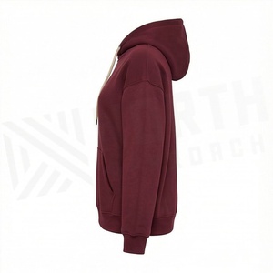 Sweat-shirts tricotés d'hiver pour femmes, avec logo personnalisé imprimé sur le devant, épaules tombantes, en coton épais, manches longues, vêtements haut de gamme - Product Image 3