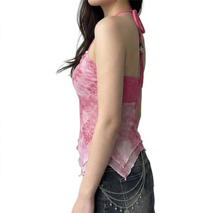 Camisetas sin mangas para mujer con diseño de bordado personalizado, color personalizado, precio razonable, camisetas sin mangas para mujer para venta en línea - Product Image 3