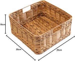 Cesta de Almacenamiento Cuadrada de Jacinto de Agua, Cesta de Almacenamiento Hecha a Mano, Venta al por Mayor, Ecológica, Hecha en Vietnam - Product Image 2