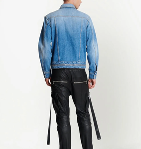 Men's Women's <b>Light</b> Blue Loose Fit Denim Jeans Casual Washed Wide Leg Style Summer Wear Denim Jacket Pant Baggy Styles - Product Image 4