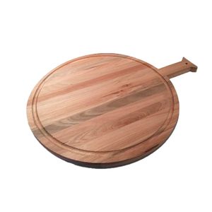 Planche à découper en bois épaisse, faite à la main, pour la cuisine, la découpe de légumes, de fruits, de viande, de pain, durable et naturelle - Product Image 4