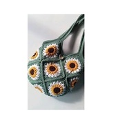 Tas Rajut Wanita Berkualitas Tinggi, Tas Selempang Benang Katun Buatan Tangan untuk Santai dan Bepergian Tersedia dengan Harga Pasar