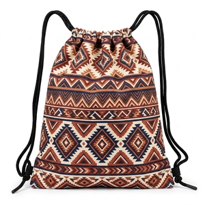 Mochila con cordón de poliéster con estampado espacial de galaxia, bolsa deportiva ligera con cordón para actividades escolares al aire libre - Product Image 6