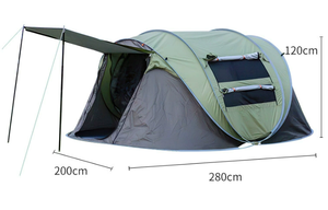 เต็นท์แคมป์ปิ้งอัตโนมัติแบบพับได้ พกพาสะดวกสำหรับกิจกรรมกลางแจ้ง กันน้ำ ทนทาน ป้องกันแสงแดด - Product Image 5