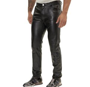 Novedades Diseño superior Alta calidad Hombres Pantalón de cuero negro Buena calidad Diseño superior Pantalones de cuero de alta calidad para hombres - Product Image 2