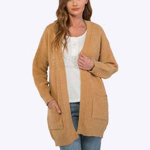 Cozy Winter <b>Women's</b> <b>Cardigan</b> High Quality Cotton/Wool Blend Breathable Eco-Friendly Fabric Anti-Wrinkle Durable Stitching Soft - Product Image 5
