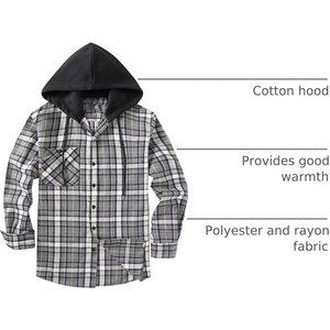 Sweat-shirts en flanelle élégants pour l'extérieur avec tissu confortable, intérieur chaud, poches fonctionnelles et fermeture sécurisée - Product Image 3