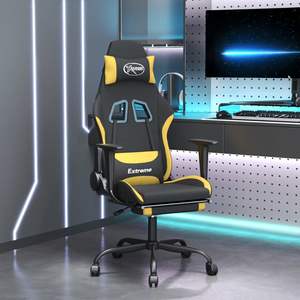 Sedia da gaming nera e gialla - Product Image 1