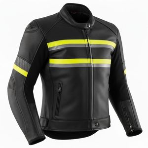 Latest Design Premium Quality Motorbike Jacket Wholesale Waterproof Breathable Printed OEM Service Customized Polyester/Cotton - Product Image 3