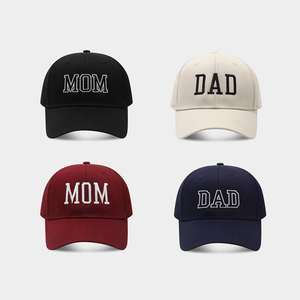Casquettes de baseball brodées de haute qualité pour maman et papa, en coton élégant, idéales pour la fête des pères, cadeau parfait pour la mère - Product Image 3
