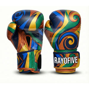 Gants de boxe MMA en cuir brillant épaissi en PU pour adultes et enfants, vente en gros, pour la compétition et le combat - Product Image 3