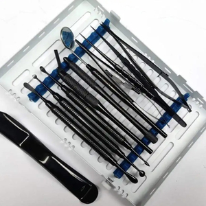 Premium Manual Periodontal Micro Oral Surgery Kit Black Coated Stainless Steel Reusable Dental Surgical Instruments CE Certified - Product Image 1