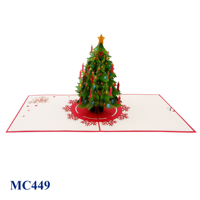 Tarjeta Pop-up 3D Grande con Tema de Amor, Diseño Personalizado, Impresión Offset, Hecha a Mano en Vietnam, Superventas, para Navidad