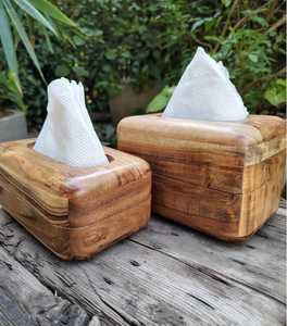 Modern Wooden Tissue <b>Box</b> Holder with Geometric Laser Cut Design Handmade for Home Office Decor - Product Image 6