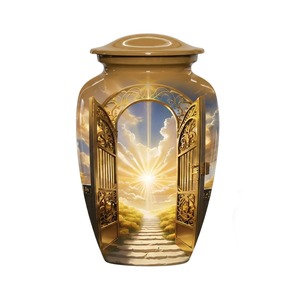 Urnes funéraires de style européen Heaven Gate pour cendres humaines - Urne commémorative personnalisée, écologique et durable - Product Image 4