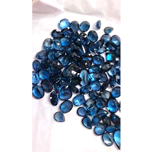 104 piezas de topacio azul de Londres natural, 7x9, 10x8mm ovalado, 8x6, 12x8mm con facetado de pera, 235 ct, Iroc Sales December, gemas talladas, US$658 en total - Product Image 2