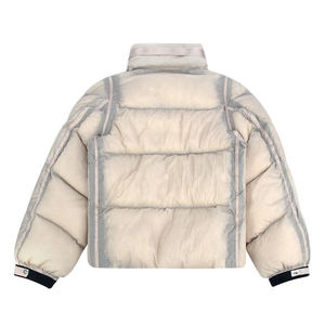 New Arrive Unique Design High Quality Custom Coated Stand Collar Quilted <b>Puffer</b> Hooded Winter Casual <b>Jacket</b> Men <b>Cheap</b> Price - Product Image 2