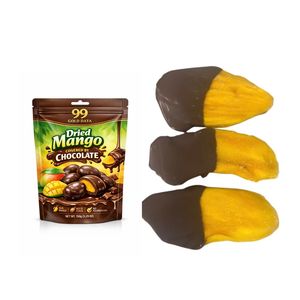 Mango Premium Bañado en Chocolate, Fruta de Mango Seca Suave y Masticable con Chocolate Crujiente, Mango con Chocolate Puro Oscuro - Product Image 3