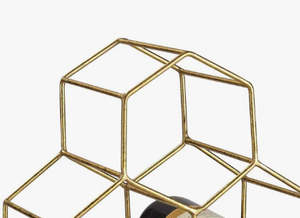 Estante de Almacenamiento de Vino de Metal Dorado en Forma de Panal, Soporte Minimalista de Hierro Hexagonal para Exhibición de Botellas, para Hogar, Bar, Cafetería - Product Image 3