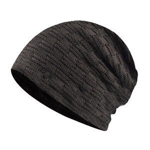 Deep Double Fold Detail <b>Beanie</b> Hat Men Storage Heavy <b>Fleece</b> Sportswear Heavy Weight Warm Skull Covers - Product Image 2