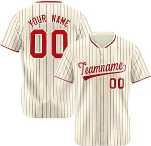 Último Diseño de Camiseta de Béisbol Unisex a Precio Económico, Color Sólido, Talla Personalizada, Sublimación, Antibacteriana, Logotipo Frontal, Uniformes - Product Image 2