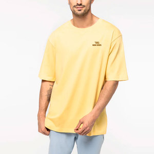 T-shirt surdimensionné de qualité supérieure fabriqué au Pakistan, prix raisonnable, logo personnalisé, en stock. - Product Image 1