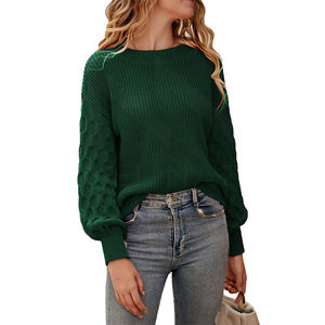 Pull en cachemire à col en V surdimensionné pour homme, nouvelle tendance, vert foncé, manches régulières, pull tricoté, chic, pour l'hiver, à porter au quotidien - Product Image 3